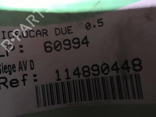 Used Right front seat MICROCAR DUE 0.5 (8 hp) 30316213