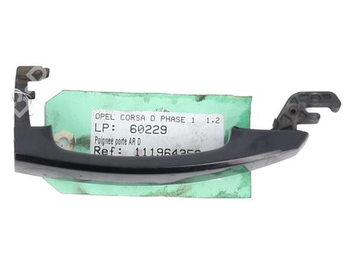 Høyre bak utvendig håndtak OPEL CORSA D (S07) 1.3 CDTI (L08, L68) | BP29082783C130 