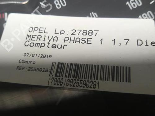 Kombinert Instrument OPEL MERIVA A MPV (X03) 1.7 DTI (E75) | BP21798254C47 