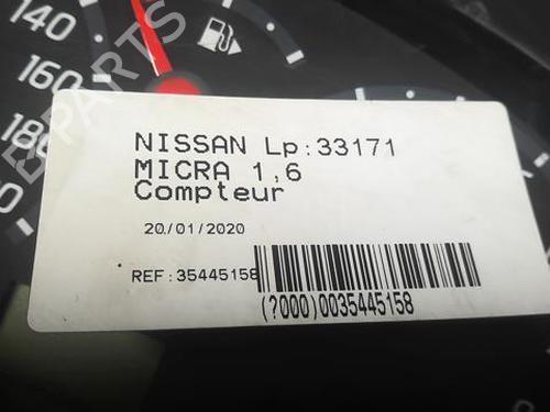 Instrument cluster NISSAN MICRA III (K12) 1.2 16V | BP21810111C47 