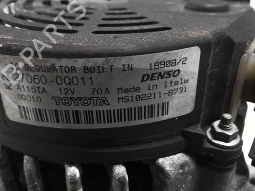 Used Alternator Alternator CITROËN C1 (PM_, PN_) 1.0 (68 hp) 20357543 20357543