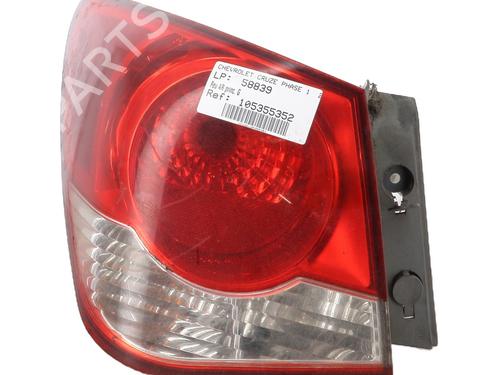 Used Left taillight CHEVROLET CRUZE (J300) 2.0 CDI (163 hp) 25603704