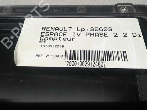 Used Instrument cluster RENAULT ESPACE IV (JK0/1_) 2.0 dCi (JK02, JK03) (131 hp) 21595164