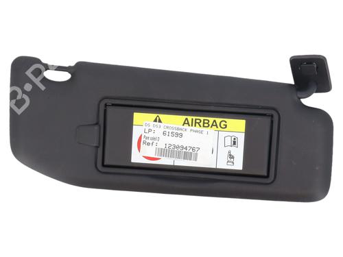 Used Right sun visor Right sun visor DS DS 3 / DS 3 CROSSBACK (UR_, UC_, UJ_) 1.5 BlueHDi 130 (UCYHZR) (130 hp) 33968614 33968614