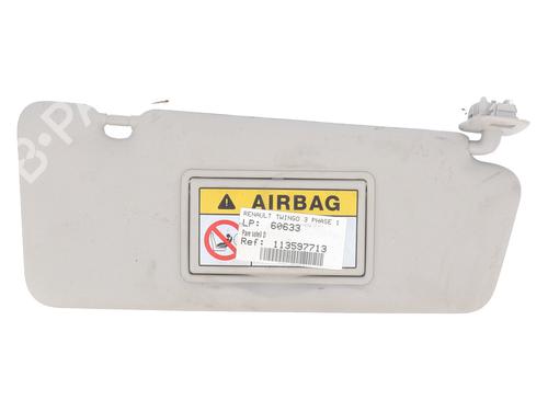 Used Right sun visor RENAULT TWINGO III (BCM_, BCA_) 1.0 SCe 70 (BCMB) (69 hp) 29758546