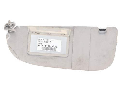 Used Left sun visor PEUGEOT 206+ (2L_, 2M_) 1.4 i (2LKFWA, 2MKFWA) (75 hp) 30715651