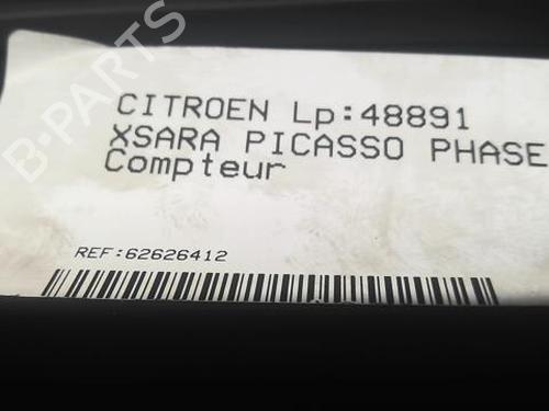 Used Instrument cluster CITROËN XSARA PICASSO (N68) 2.0 HDi (90 hp) 20369828