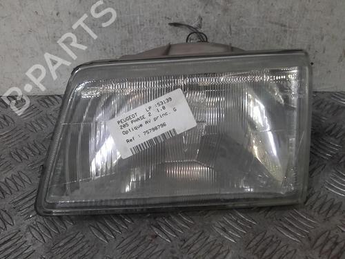 Used Left headlight Left headlight PEUGEOT 205 II (20A/C) 1.7 Diesel (60 hp) 20369528 20369528
