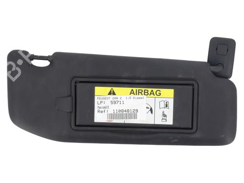 Used Right sun visor PEUGEOT 208 II (UB_, UP_, UW_, UJ_) 1.5 BlueHDI 100 (102 hp) 28293950