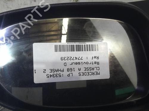 Used Right mirror MERCEDES-BENZ A-CLASS (W168) A 170 CDI (168.009, 168.109) (95 hp) 20361587
