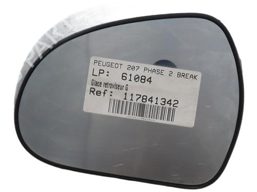 Used Left mirror glass Left mirror glass PEUGEOT 207 SW (WK_) 1.6 HDi (92 hp) 31030378 31030378