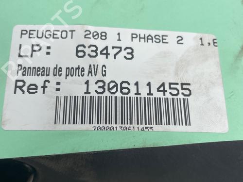 Front left panel PEUGEOT 208 I (CA_, CC_) 1.6 BlueHDi 100 | BP38090215C58 - Image 2