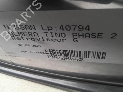 Left mirror NISSAN ALMERA TINO (V10) 2.2 dCi | BP22002855C26 
