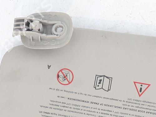 Right sun visor RENAULT TWINGO II (CN0_) 1.5 dCi 90 | BP35998082I2 - Image 3