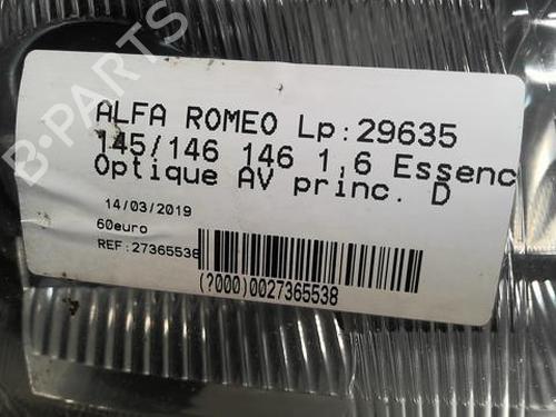 Optica direita Optica direita ALFA ROMEO 145 (930_) 1.6 i.e. 16V T.S. (930.A2) (120 hp) 22000494 22000494