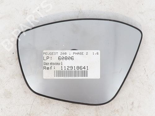 Used Left mirror glass PEUGEOT 208 I (CA_, CC_) 1.6 HDi / BlueHDi 75 (75 hp) 29407721