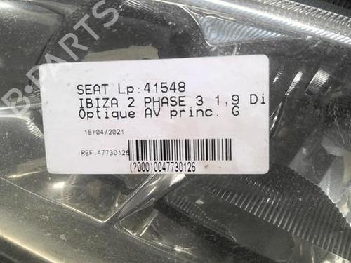 Used Left headlight Left headlight SEAT IBIZA II (6K1) 1.9 TDI (90 hp) 20364393 20364393