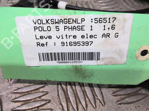 Used Rear left window mechanism Rear left window mechanism VW POLO V (6R1, 6C1) 1.6 TDI (90 hp) 20350647 20350647