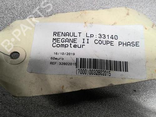 Kombinert Instrument RENAULT MEGANE II (BM0/1_, CM0/1_) 1.9 dCi (BM0G, CM0G) (120 hp) 21635991