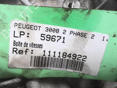 Used Gearbox PEUGEOT 3008 II SUV (MC_, MR_, MJ_, M4_) 1.2 THP/ PureTech 130 (MRHNSM, MRHNSU, MRHNSJ, MRHNYW,... (131 hp) 29082632