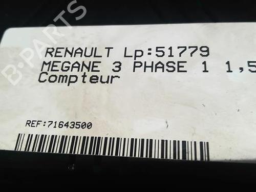 Instrument cluster RENAULT MEGANE III Hatchback (BZ0/1_, B3_) 1.5 dCi | BP20366642C47 