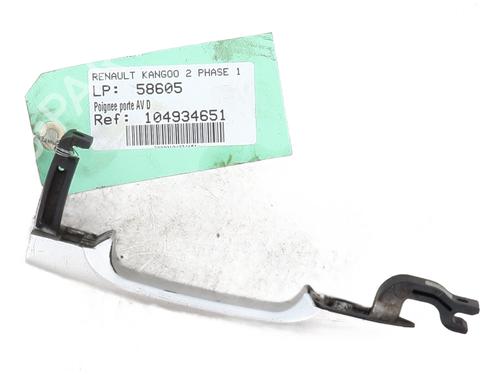 Front right exterior door handle RENAULT KANGOO / GRAND KANGOO II (KW0/1_) 1.5 dCi 90 (KW05, KW08, KW0G, KW11) | BP25343572C129 