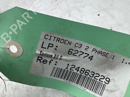 Front left lock CITROËN C3 II (SC_) 1.4 HDi 70 (SC8HZC, SC8HR0, SC8HP4) | BP34224609C98  - Image 5