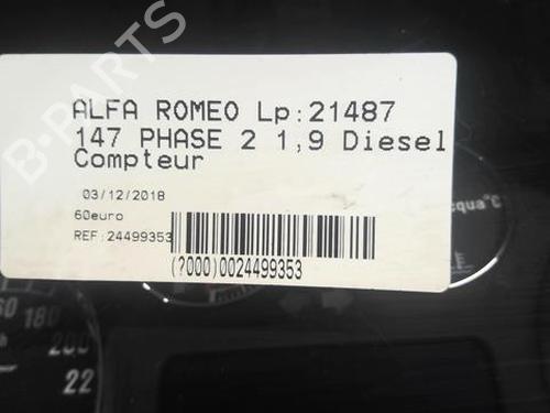 Instrument cluster ALFA ROMEO 147 (937_) 1.9 JTDM 8V (937.AXD1A, 937.AXU1A, 937.BXU1A) | BP20370567C47 