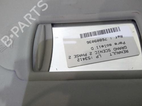 Used Right sun visor Right sun visor RENAULT GRAND SCÉNIC II (JM0/1_) 1.9 dCi (JM14) (131 hp) 20369359 20369359