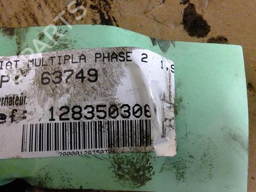 Alternador Alternador FIAT MULTIPLA (186_) 1.9 JTD 115 (115 hp) 37245962 37245962