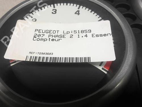 Instrument cluster PEUGEOT 207 (WA_, WC_) 1.4 | BP20355378C47 