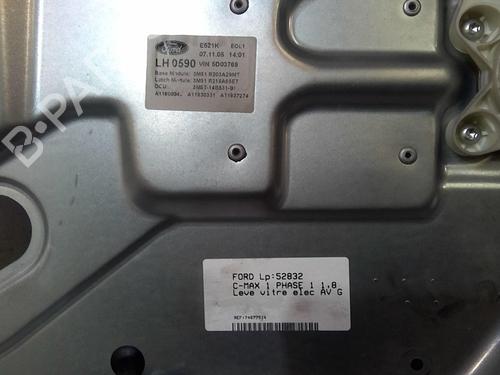 Front left window mechanism FORD FOCUS C-MAX (DM2) 1.8 TDCi | BP20357733C22 
