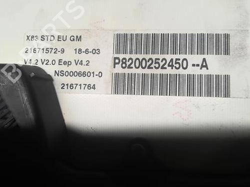 Instrument cluster OPEL VIVARO A Van (X83) 1.9 DTI (F7) | BP22181058C47 