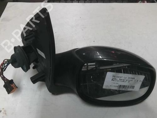 Right mirror PEUGEOT 206+ (2L_, 2M_) 1.4 HDi eco 70 | BP21592249C27