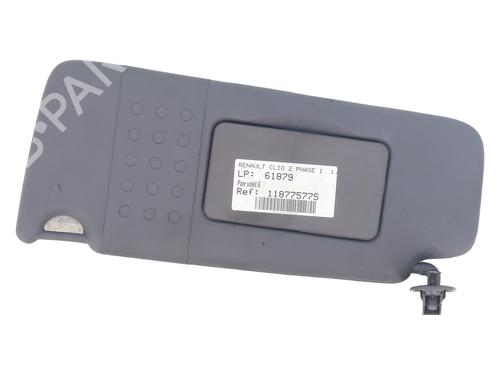 Venstre solskærm RENAULT CLIO II (BB_, CB_) 1.2 (BB0A, BB0F, BB10, BB1K, BB28, BB2D, BB2H, CB0A,... (58 hp) 31655317