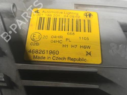 Used Left headlight Left headlight ALFA ROMEO 147 (937_) 1.9 JTD (937.AXD1A, 937.BXD1A, 937.AXV1A, 937.BXB1A,... (115 hp) 20364226 20364226