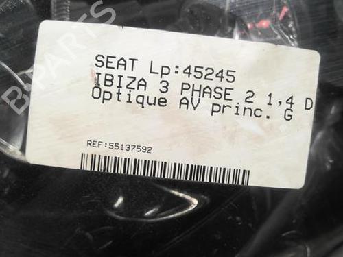 Left headlight SEAT IBIZA III (6L1) 1.4 TDI | BP22004032C28 