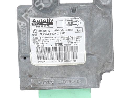 Kollisjonspute styreenhet PEUGEOT 407 (6D_) 1.6 HDi 110 (6D9HZC, 6D9HYC) (109 hp) 29143313
