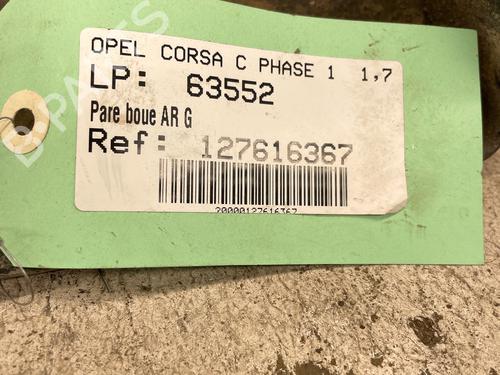 Used Wheel arch Wheel arch OPEL CORSA C (X01) 1.7 DI (F08, F68) (65 hp) 36512043 36512043