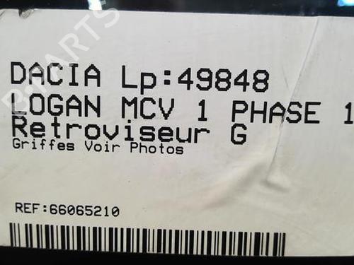 Left mirror DACIA LOGAN MCV (KS_) 1.5 dCi (KS0W) | BP20360495C26 