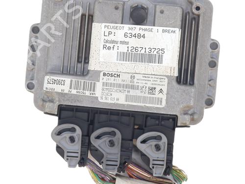 Engine control unit (ECU) PEUGEOT 307 SW (3H) | BP36314313M57 - Image 2