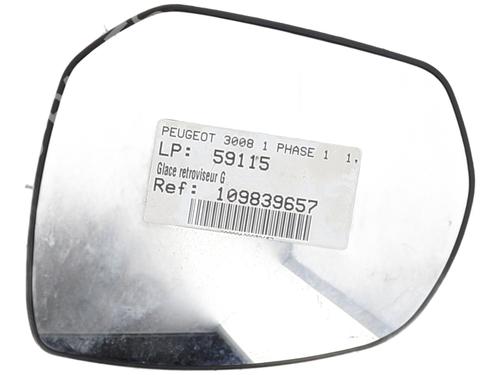 Used Left mirror glass PEUGEOT 3008 I MPV (0U_) 1.6 HDi (114 hp) 28159958