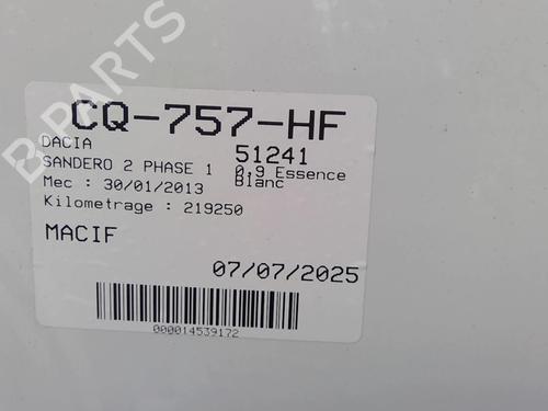 Sikkerhedssele bag midten DACIA SANDERO II TCe 90 (B8M1, B8MA, B8AC) | BP28117421I27 - Image 42