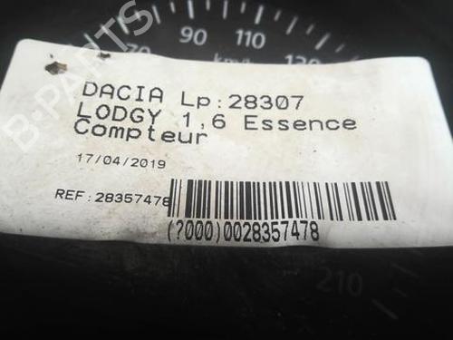 Used Instrument cluster Instrument cluster DACIA LODGY (JS_) 1.6 (83 hp) 20362984 20362984