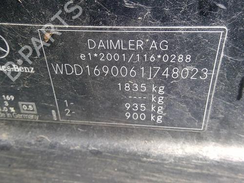 Headlight switch MERCEDES-BENZ A-CLASS (W169) A 160 CDI (169.006, 169.306) | BP30159455I24 - Image 7