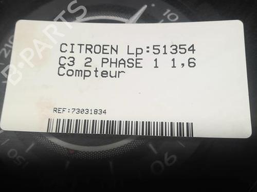 Instrument cluster CITROËN C3 II (SC_) 1.6 HDi | BP20355370C47 