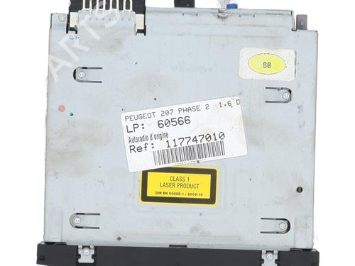 Used Radio Radio PEUGEOT 207 (WA_, WC_) 1.6 HDi (92 hp) 30866540 30866540