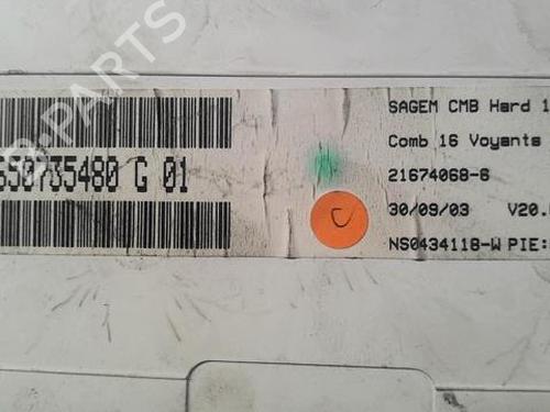 Instrument cluster CITROËN C2 (JM_) 1.1 | BP20370757C47 