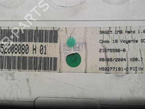 Instrument cluster CITROËN C3 Pluriel (HB_) 1.4 HDi | BP20364648C47 