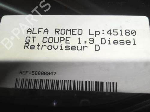 Right mirror ALFA ROMEO GT (937_) 1.9 JTD (937CXN1B) | BP21592418C27 